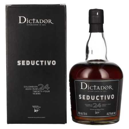 Dictador SEDUCTIVO 24 Years Old Colombian Aged Rum Limited Edition 44,2% Vol. 0,7l in Geschenkbox | Kolumbijas rums | 🌾 Whisky Ambassador | Online Shop