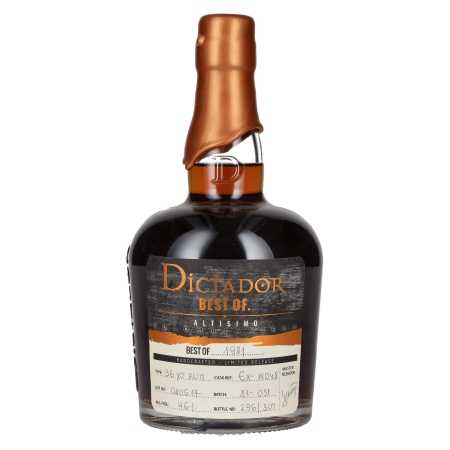 Dictador BEST OF 1981 ALTISIMO Colombian Rum 36YO/080617/EX-W048 46% Vol. 0,7l | Colombiansk rom | 🌾 Whisky Ambassador | Online Shop