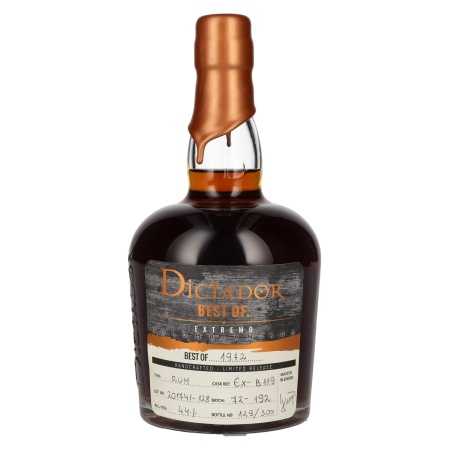 Dictador BEST OF 1972 EXTREMO Colombian Rum Limited Release 44% Vol. 0,7l | Kolumbianischer Rum | 🌾 Whisky Ambassador | Online Shop