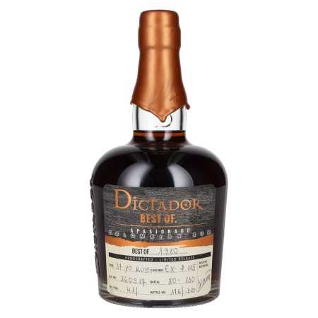 🌾Dictador BEST OF 1980 APASIONADO Colombian Rum 37YO/260917/EX-P115 41% Vol. 0,7l | Whisky Ambassador