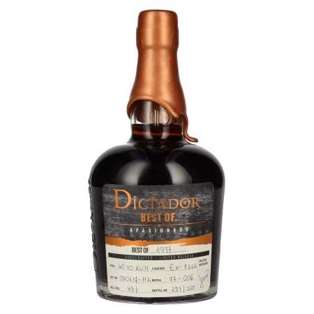 Dictador BEST OF 1977 APASIONADO Colombian Rum 40YO/070617/EX-P322 43% Vol. 0,7l