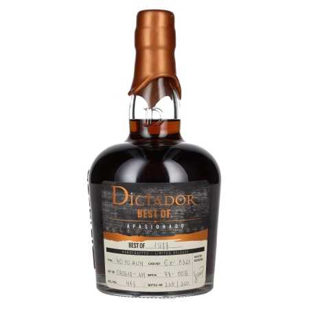 Dictador BEST OF 1977 APASIONADO Colombian Rum 40YO/070617-111/EX-P321 41% Vol. 0,7l | Kolumbianischer Rum | 🌾 Whisky Ambassador | Online Shop