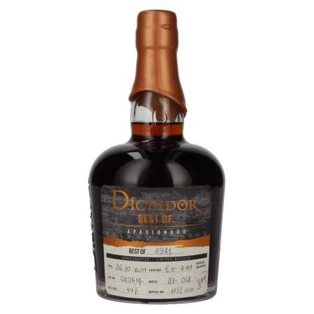 🌾Dictador BEST OF 1981 APASIONADO Colombian Rum EXP-111 44% Vol. 0,7l | Whisky Ambassador