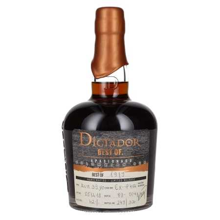 Dictador BEST OF 1979 APASIONADO Colombian Rum Limited Release 42% Vol. 0,7l | Kolumbijos romas | 🌾 Whisky Ambassador | Online Shop