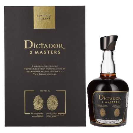 🌾Dictador 2 MASTERS 1978 39 Years Old Colombian Rum Leclerc Briant Finish 2nd Release 41,2% Vol. 0,7l in Geschenkbox | Whisky Ambassador