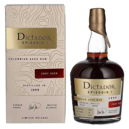 Dictador EPISODIO I 22 Years Old PORT CASK Rum 1999 43% Vol. 0,7l in Geschenkbox | Ron colombiano | 🌾 Whisky Ambassador | Online Shop