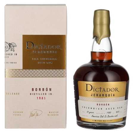 Dictador JERARQUÍA 35 Years Old BORBÓN Rum 1985 46% Vol. 0,7l in Geschenkbox | Колумбийски ром | 🌾 Whisky Ambassador | Online Shop