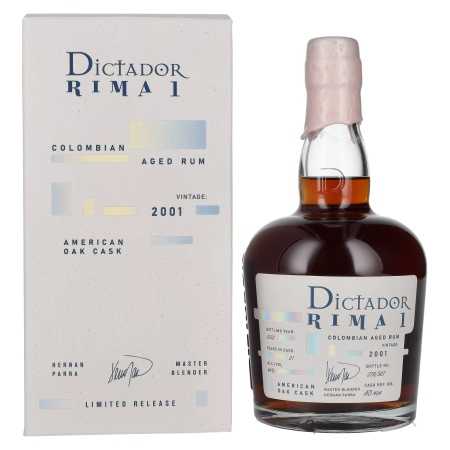 Dictador RIMA 1 21 Years Old AMERICAN OAK Cask Vintage 2001 44% Vol. 0,7l in Geschenkbox | Kolumbijas rums | 🌾 Whisky Ambassador | Online Shop