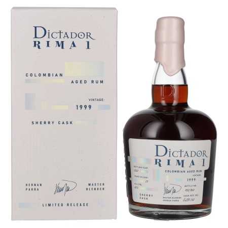 Dictador RIMA 1 23 Years Old SHERRY Cask Vintage 1999 45% Vol. 0,7l in Geschenkbox | Kolumbijas rums | 🌾 Whisky Ambassador | Online Shop