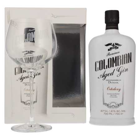 🌾Dictador Ortodoxy Colombian Aged White Gin 43% Vol. 0,7l in Geschenkbox mit Glas | Whisky Ambassador