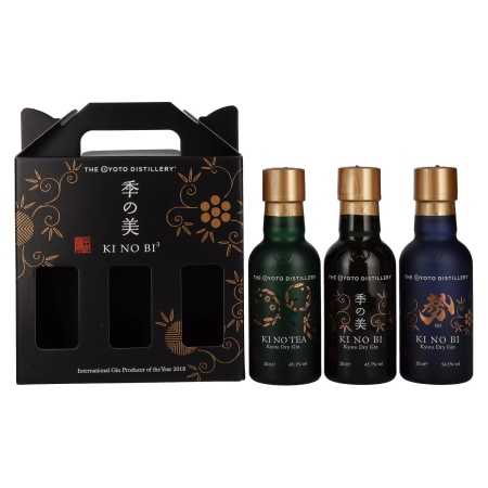 🌾KI NO BI³ Kyoto Dry Gin Set 48,4% Vol. 3x0,2l in Geschenkbox | Whisky Ambassador