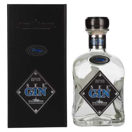 Steinhauser SeeGin BLUE Distilled Dry Gin 48% Vol. 0,7l in Geschenkbox | Duitse jenever | 🌾 Whisky Ambassador | Online Shop