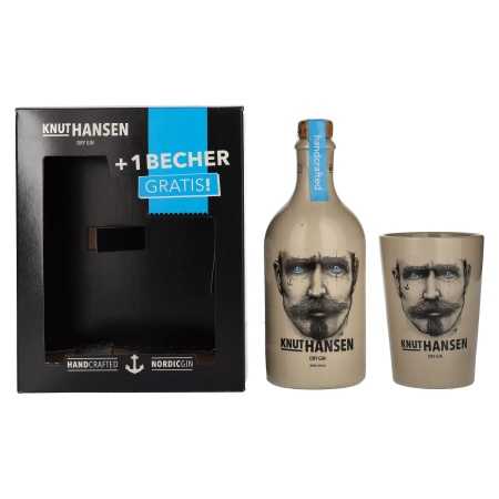 Knut Hansen Dry Gin 42% Vol. 0,5l in Geschenkbox mit Keramiktasse