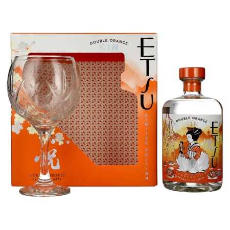 Etsu Gin DOUBLE ORANGE Limited Edition 43% Vol. 0,7l in Geschenkbox mit Glas | Gin Likör bzw. Flavoured Gin | 🌾 Whisky Ambassador | Online Shop