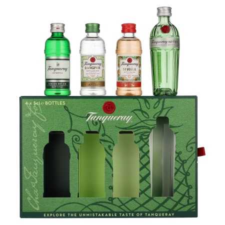 🌾Tanqueray Gin Miniaturen Set 43,3% Vol. 4x0,05l in Geschenkbox | Whisky Ambassador