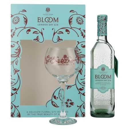 Bloom London Dry Gin 40% Vol. 0,7l in Geschenkbox mit Glas | Englischer Gin | 🌾 Whisky Ambassador | Online Shop