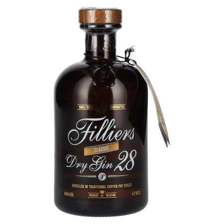 Filliers CLASSIC Dry Gin 28 46% Vol. 0,5l | Belgischer Gin | 🌾 Whisky Ambassador | Online Shop