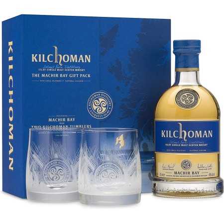 Kilchoman THE MACHIR BAY GIFT PACK 46% Vol. 0,7l in Geschenkbox mit 2 Gläsern | Whisky no citām salām | 🌾 Whisky Ambassador | Online Shop