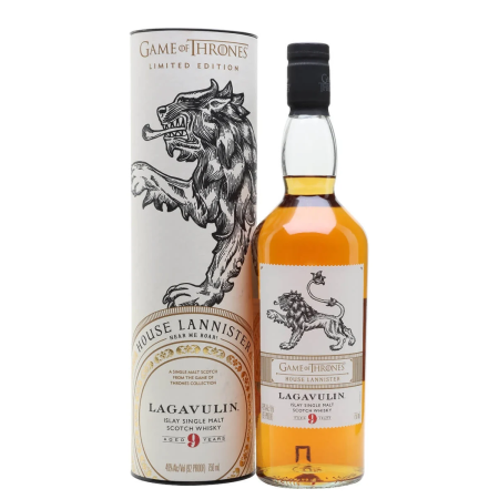 Lagavulin 9 Years Old GAME OF THRONES House Lannister Single Malt Collection 46% Vol. 0,7l in Giftbox | Buy whisky | 🌾 Whisky Ambassador | Online Shop