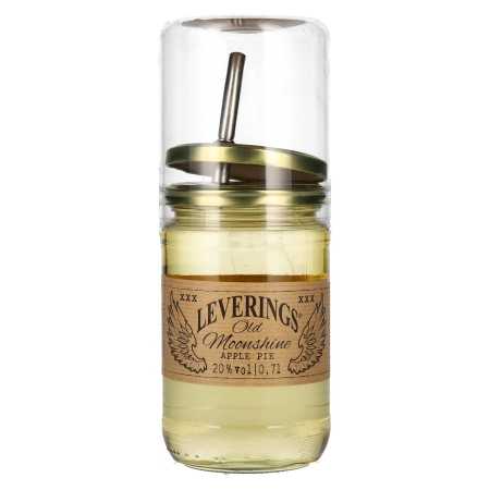 Leverings Old Moonshine Apple Pie Likör 20% Vol. 0,7l mit Ausgießer | Немски ликьор | 🌾 Whisky Ambassador | Online Shop