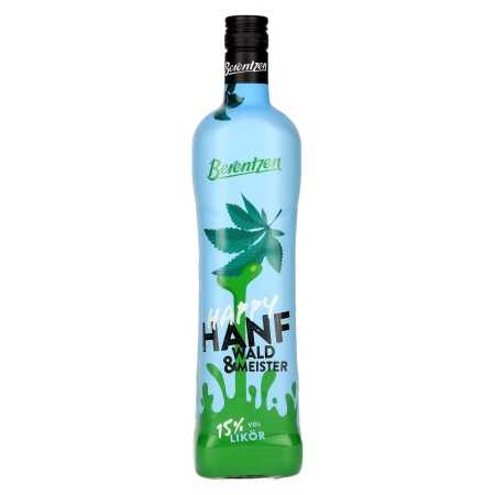 Berentzen Happy HANF & Waldmeister Likör 15% Vol. 0,7l | Liquore tedesco | 🌾 Whisky Ambassador | Online Shop