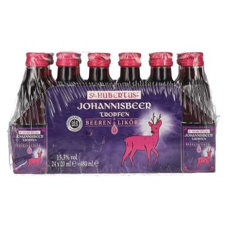 St. Hubertus JOHANNISBEER Tropfen Beeren-Likör 15,3% Vol. 24x0,02l | Deutscher Likör | 🌾 Whisky Ambassador | Online Shop