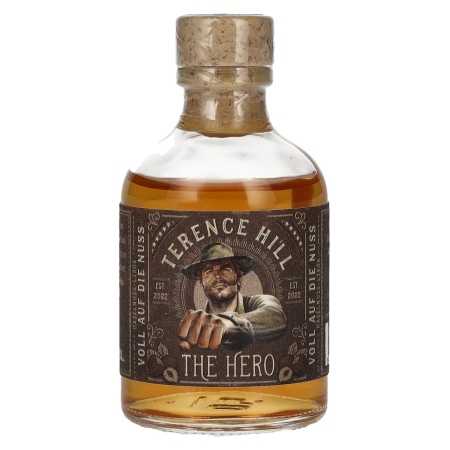 Terence Hill THE HERO Voll Auf Die Nuss Haselnuss Likör 21% Vol. 0,05l | Liqueur allemande | 🌾 Whisky Ambassador | Online Shop