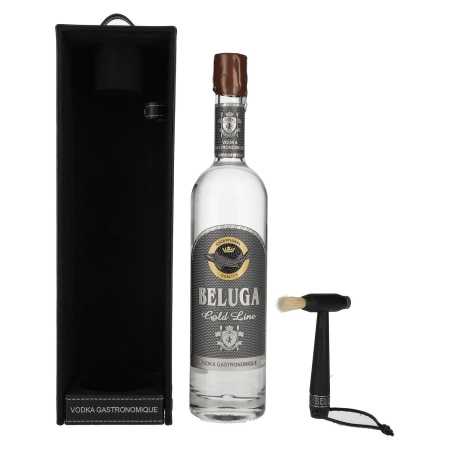 Beluga Gold Line Vodka Montenegro 40% Vol. 0,7l in Geschenkbox in Lederoptik mit Pinsel | Купить водку | 🌾 Whisky Ambassador | Online Shop