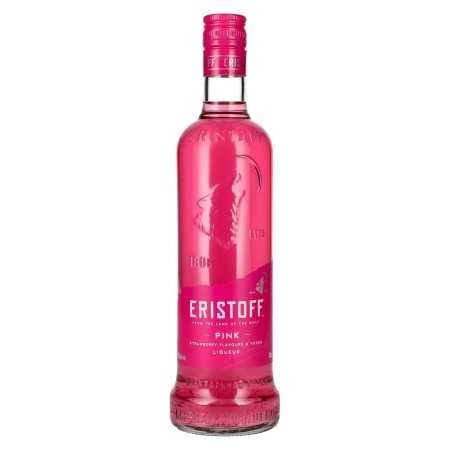 Eristoff PINK Strawberry Flavours & Vodka Liqueur 18% Vol. 0,7l | Prantsuse vodka | 🌾 Whisky Ambassador | Online Shop