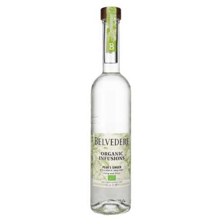 Belvedere Organic Infusions Pear & Ginger Flavored Vodka 40% Vol. 0,7l | Polsk vodka | 🌾 Whisky Ambassador | Online Shop