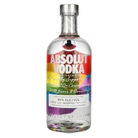 🌾Absolut Vodka PRIDE Rainbow Colors Limited Edition 40% Vol. 0,7l | Whisky Ambassador