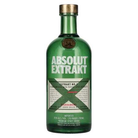 Absolut Extrakt No. 1 Cardamom Premium Spirit Drink 35% Vol. 0,7l | Švédská vodka | 🌾 Whisky Ambassador | Online Shop