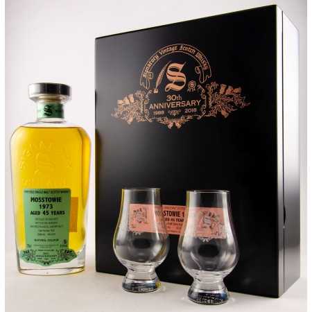 🥃Mosstowie 1973 - 45 YO Signatory + 2 Glasses Whisky | Viskit.eu
