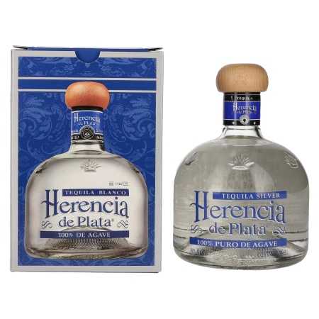 Herencia de Plata BLANCO Tequila 100% Puro De Agave 38% Vol. 0,7l in Geschenkbox | Tequila Blanco, Plata y Silver | 🌾 Whisky Ambassador | Online Shop