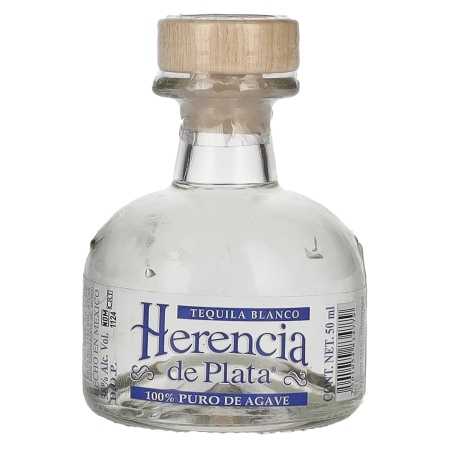 Herencia de Plata BLANCO Tequila 100% Puro De Agave 38% Vol. 0,05l | Blanco, Plata and Silver Tequila | 🌾 Whisky Ambassador | Online Shop