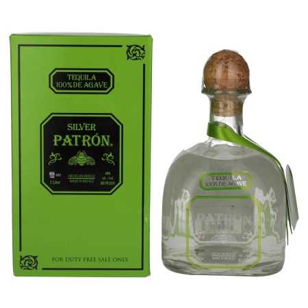 Patrón Tequila Silver 40% Vol. 1l in Geschenkbox | Blanco, Plata og Silver Tequila | 🌾 Whisky Ambassador | Online Shop