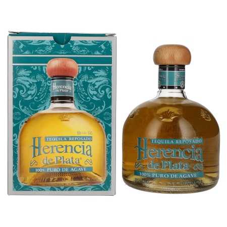 Herencia de Plata REPOSADO Tequila 100% Puro De Agave 38% Vol. 0,7l in Geschenkbox | Reposado, Oro et Gold Tequila | 🌾 Whisky Ambassador | Online Shop