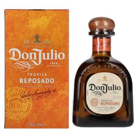 Don Julio Tequila Reposado 100% Agave 38% Vol. 0,7l in Geschenkbox | Reposado, Oro und Gold Tequila | 🌾 Whisky Ambassador | Online Shop