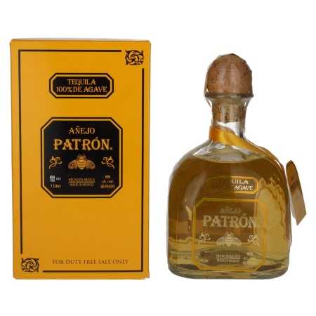 Patrón Tequila Añejo 40% Vol. 1l in Geschenkbox | Añejo tequila | 🌾 Whisky Ambassador | Online Shop