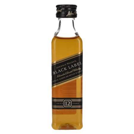 Johnnie Walker BLACK LABEL 12 Years Old Blended Scotch Whisky PET 40% Vol. 0,05l | Scotch Whisky | 🌾 Whisky Ambassador | Online Shop