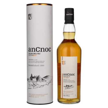 AnCnoc 12 Years Old Highland Single Malt 40% Vol. 0,7l in Geschenkbox 🌾 Whisky Ambassador 