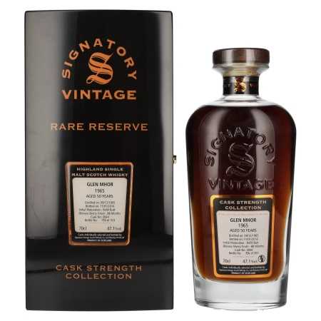 Signatory Vintage Glen Mhor RARE RESERVE 50 Years Old Cask Strength 1965 47,1% Vol. 0,7l in Holzkiste 🌾 Whisky Ambassador 